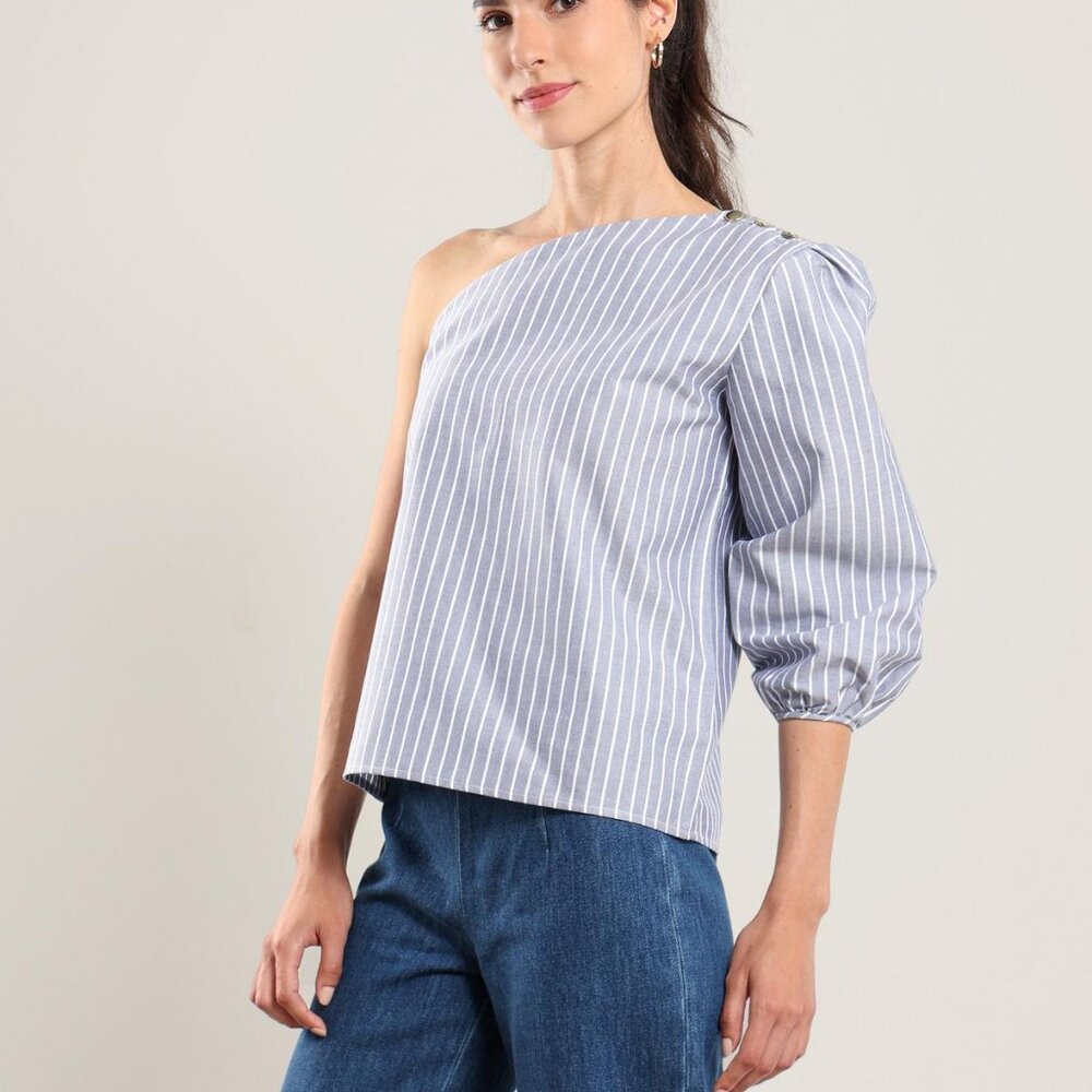 Sola Top - Navy Stripe